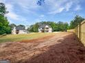 Expansive new home backyard, perfect for outdoor activities, with newly seeded grass at 1465 Leach Dr, Lawrenceville, GA 30045