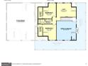 Second floor plan includes 2 bedrooms, a bathroom, an open loft, and attic space above the garage in this home design at 51 Alatus Rd, Hogansville, GA 30230