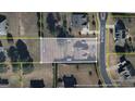 Aerial view showcasing the property's lot dimensions and surrounding neighborhood layout at 3008 Brighton Ct, Conyers, GA 30094