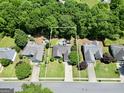 Overhead view of the property highlighting its location and surrounding landscape at 422 Old Ivy Path, Mcdonough, GA 30253