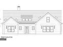 Front elevation blueprint showcasing the detailed architectural design of the craftsman-style house at 1273 Jersey Social Circle Rd, Covington, GA 30014