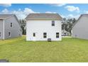 Spacious backyard with lush green grass, perfect for outdoor activities and relaxation at 307 Limestone Circle, Conyers, GA 30013