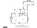 Floor plan with layout of the first floor of the house and labeled dimensions at 3140 Kipling Dr, Powder Springs, GA 30127