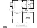 Floor plan showing a layout of the basement with room dimensions and measurements at 3140 Kipling Dr, Powder Springs, GA 30127