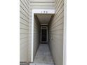 Entryway nook leading to a black front door, with the townhome number '190' displayed above at 190 Hampton Cir, Mcdonough, GA 30253