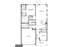 First floor layout featuring a two-car garage, Primary bedroom, kitchen, and Gathering room at 313 Limestone Circle, Conyers, GA 30013