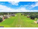 Community aerial view with expansive green space with blue sky and white fluffy clouds at 335 Canvasback Trl, Locust Grove, GA 30248