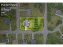 Plat overview with approximate lot lines of 0.64 acres for 301 Bradford Ct, Auburn, GA 30011 at 301 Bradford Ct, Auburn, GA 30011