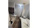 Standard bathroom with tub/shower combo, tile floors, and a classic vanity at 35 Hampton Oaks Dr, Hampton, GA 30228