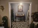 View of the entryway with decorative mirror and stylish mosaic tile floors at 1110 Hilburn Se Dr, Atlanta, GA 30316