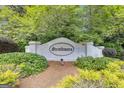 Attractive brick welcome sign for the Strathmore community at 15 Skipton Ct, Sharpsburg, GA 30277