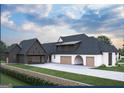 Beautiful new construction with a gray roof and a three-car garage at 0 Ebenezer Rd # 4, Fayetteville, GA 30215