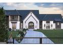 Beautiful new construction with a gray roof and an arched doorway at 0 Ebenezer Rd # 4, Fayetteville, GA 30215