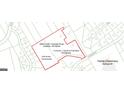 Map showing residential and commercial acreage with house and pole barn at 4389 & 4381 Campbell Rd, Snellville, GA 30039