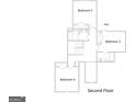 Detailed second floor plan featuring bedrooms, an attic, and a bathroom at 3019 Beverly Ct, Mcdonough, GA 30252