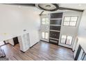 Spacious living room with soaring ceilings, a modern fireplace, and large windows at 105 Robinwood Ct, Fayetteville, GA 30214