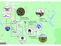 Detailed map showcasing the home's proximity to Locust Grove landmarks, schools, and shopping destinations at 35 Oak Rd, Locust Grove, GA 30248