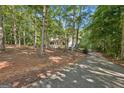 Single-Gathering home nestled among tall, mature trees with a long driveway at 419 Jeffery Dr, Locust Grove, GA 30248