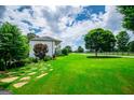 Expansive backyard featuring lush green lawn and a fenced-in area at 1074 Glenloch Rd, Roopville, GA 30170