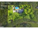 Aerial view of property with pool, home and lot size of 1.37 acres at 603 Lakewood Dr, Social Circle GA 30025 at 603 Lakewood Dr, Social Circle, GA 30025