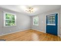 Bright living room with hardwood floors and plenty of natural light at 1737 Cahoon Sw St, Atlanta, GA 30310
