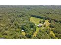 Expansive aerial view of a home nestled among lush trees and greenery, creating a private and serene setting at 1828 Pitts Chapel Rd, Newborn, GA 30056