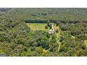 Beautiful aerial view of a home surrounded by lush trees and greenery, offering a peaceful and private retreat at 1828 Pitts Chapel Rd, Newborn, GA 30056