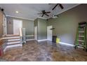 Spacious basement featuring tile flooring, neutral paint, and ample room for customization and entertainment at 1828 Pitts Chapel Rd, Newborn, GA 30056