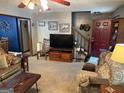 Comfortable living room featuring hardwood accents and a cozy interior at 195 Wellington Dr, Mcdonough, GA 30252