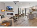 This open living space features a fireplace, TV, and stylish decor, ideal for relaxation and entertaining at 123 Meadowview Dr # 15, Temple, GA 30179