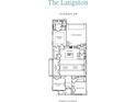 First floor plan showing an open concept kitchen, dining, Gathering room and owner's suite at 503 Godfrey Dr, Cumming, GA 30040