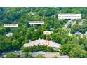 Aerial view showing building location among upscale homes at 424 Lindbergh Ne Dr # 309, Atlanta, GA 30305