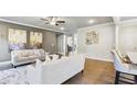 Spacious living area featuring hardwood floors and neutral decor at 1995 Woodmont Dr, Douglasville, GA 30135