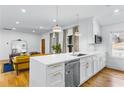 Contemporary kitchen with quartz countertops, stainless steel appliances, and an open layout at 1377 Oak Grove Dr, Decatur, GA 30033