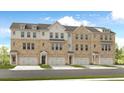 Three-story townhouses with attached garages at 3750 Willingham Sw Run, Marietta, GA 30008