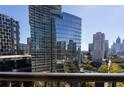 Stunning city views from the private balcony of a luxury high-rise building at 1080 Peachtree Ne St # 1408, Atlanta, GA 30309