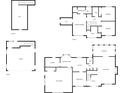 Detailed floor plan illustrating layout of the home, with garage, attic, multiple floors at 36 Latimer Nw Ln, Cartersville, GA 30121