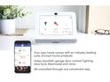 Smart home features include a video doorbell, garage door control, lighting, door lock, and thermostat at 487 Reflection Dr # 34, Stockbridge, GA 30281