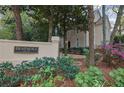 Braemore community entrance sign with landscaping and a house in the background at 10 Braemore Dr, Sandy Springs, GA 30328