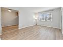 Bright living room with light walls and wood-look flooring at 1284 Piedmont Ne Ave # 5, Atlanta, GA 30309