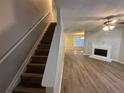 Stairs leading to the upper level of the home at 7069 Ravenwood Ln, Lithonia, GA 30038