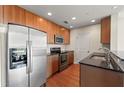 Modern kitchen, stainless steel appliances, granite counters at 3300 Windy Ridge Se Pkwy # 1120, Atlanta, GA 30339