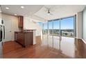 Spacious living room, hardwood floors, city views at 3300 Windy Ridge Se Pkwy # 1120, Atlanta, GA 30339