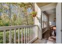 Private balcony overlooking wooded area at 1122 Westchester Ne Rdg, Atlanta, GA 30329