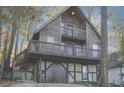 Secluded A-frame home in wooded area with deck at 8441 Lake Dr, Snellville, GA 30039