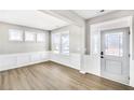 Dining room with hardwood floors and wainscoting at 112 Laurel Farms Ln, Dallas, GA 30157