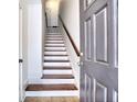 Bright stairway with fresh paint, with direct access from the entry, up to the unit at 221 Semel Nw Cir # 273, Atlanta, GA 30309