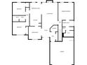 Detailed floorplan showcasing the layout of the home's main level at 90 Loudoun Dr, Covington, GA 30014