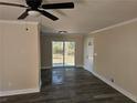 Spacious dining area with sliding glass doors leading to the backyard at 5312 Westford Cir, Atlanta, GA 30349