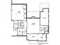 Basement floor plan with a large recreation room, storage, and 3 car garage at 174 Devore Rd, Alpharetta, GA 30009